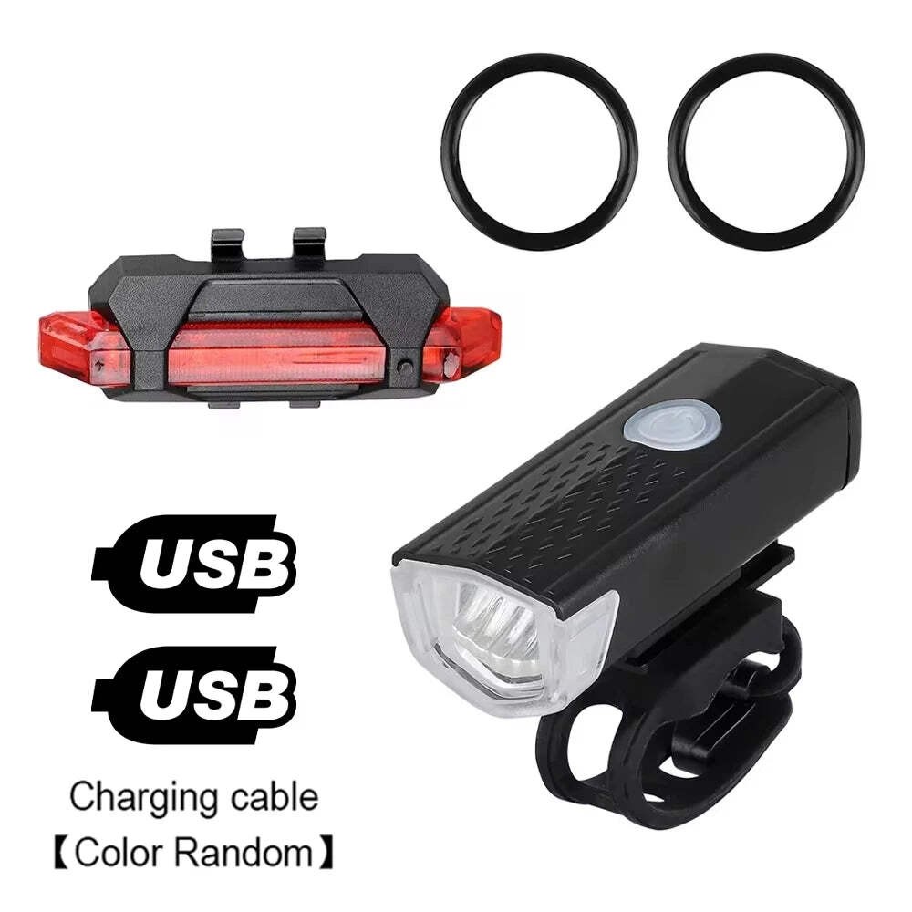 Bike Light Set Front with Taillight LED Rechargeable Bicycle Lights 3