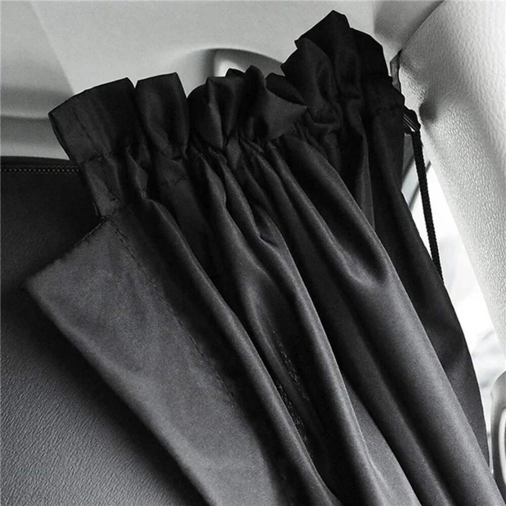 Car Privacy Curtains Universal Divider Curtain Between Rear Seat Auto Blackout
