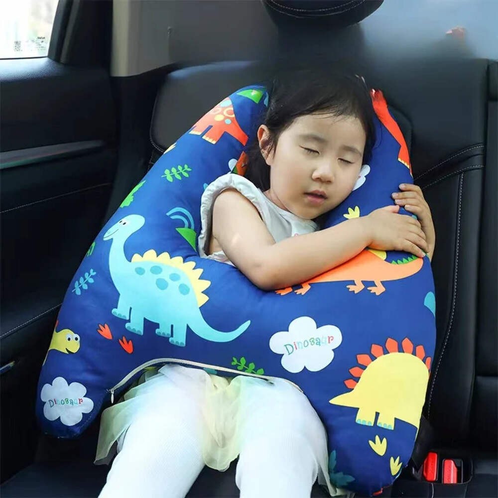 Car Headrest Sleeping Tool Seat Cushion Back Neck Pillow Washable Interior