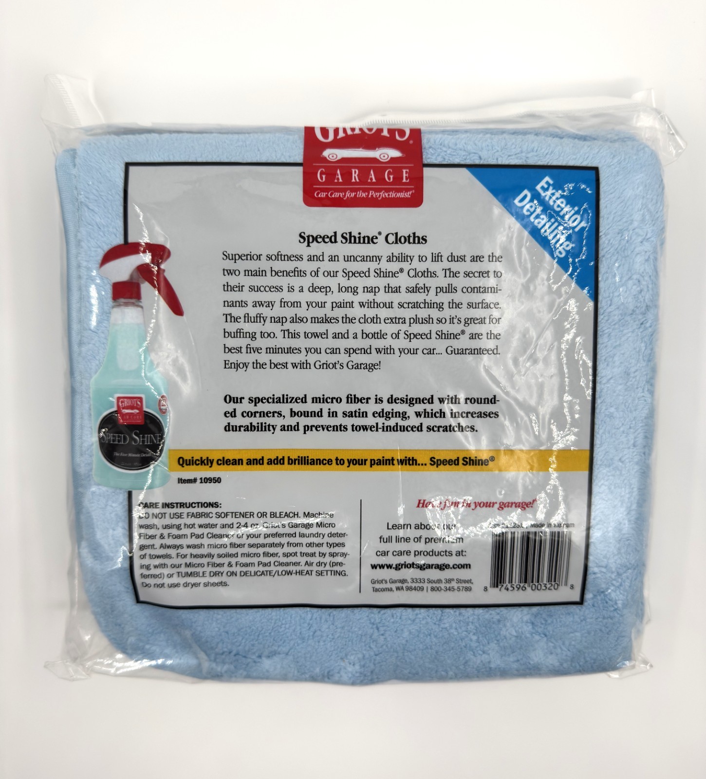 NEW NOS Griot’s Garage Ultra Premium Micro Fiber Speed Shine Cloths #11231
