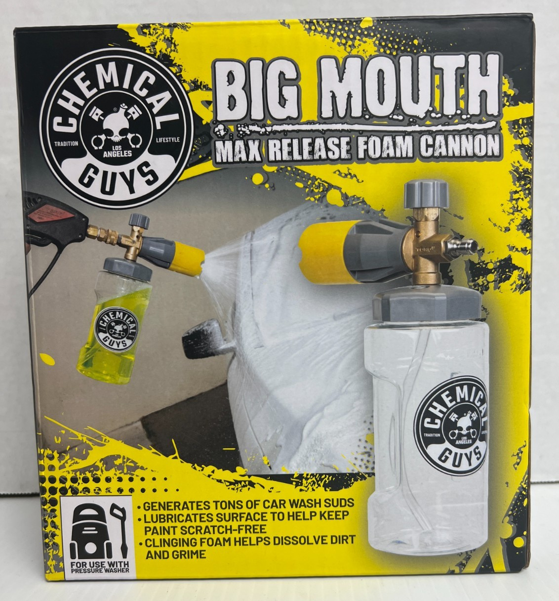 Chemical Guys EQP324 Big Mouth Max Release Foam Cannon For Pressure Washers