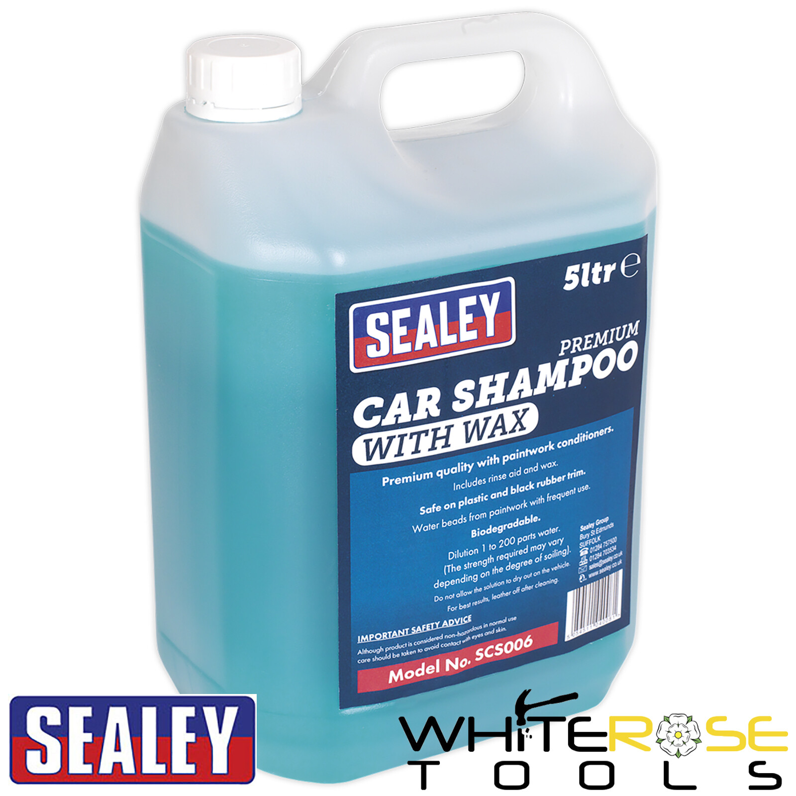 Sealey Car Shampoo Premium with Wax 5L