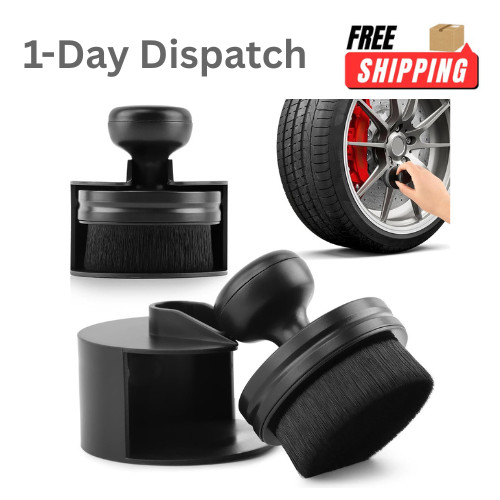 2 Pack Auto Detail Brushes Tire Shine Applicator Brush Car Wash Kit