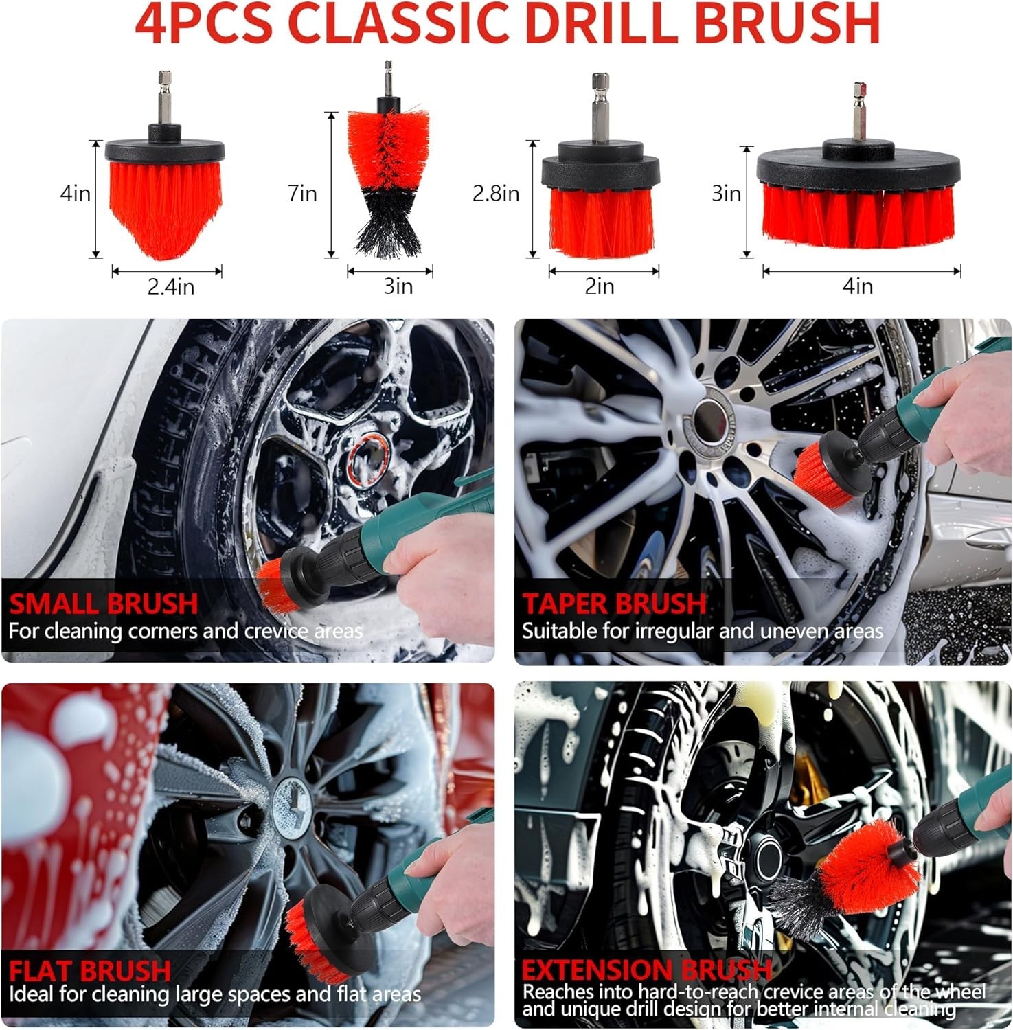 35Pcs Car Detailing Kit, Car Cleaning Kit with Windshield Cleaning Tool and T…
