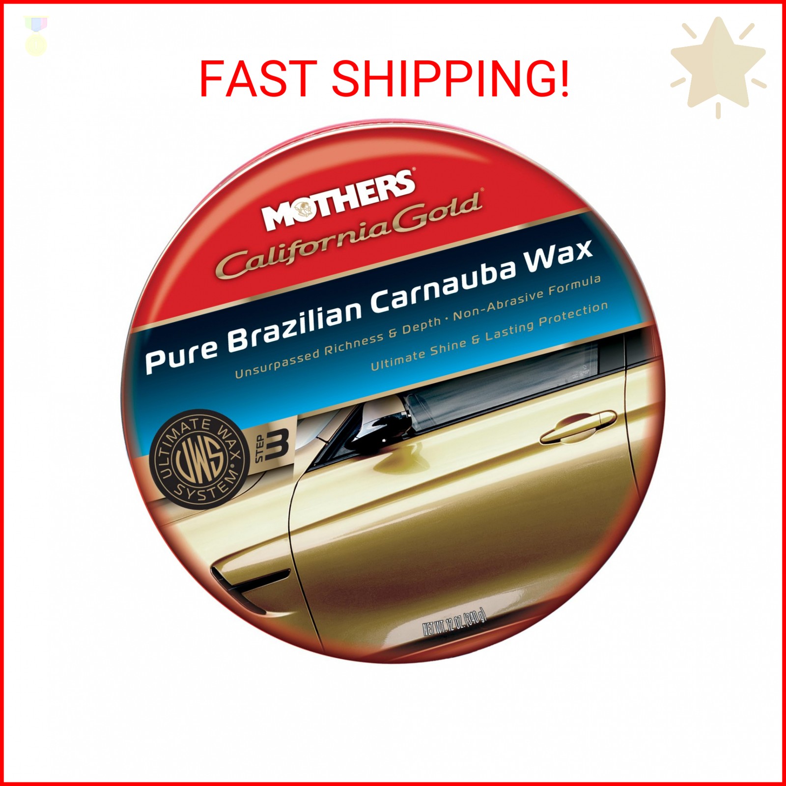 Mothers 05550 California Gold Pure Brazilian Carnauba Wax Paste (Ultimate Wax Sy
