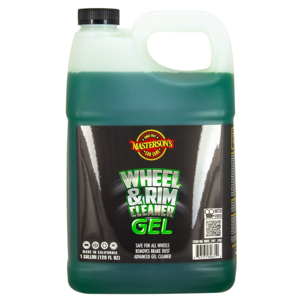 Masterson’s Car Care Wheel and Rim Cleaner Gel 1 GALLON