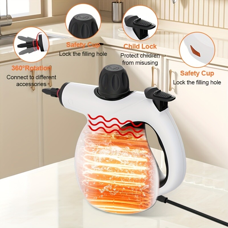 2500W Car Steamer Detailing High Pressure Handheld Steam Cleaner Tank Portable