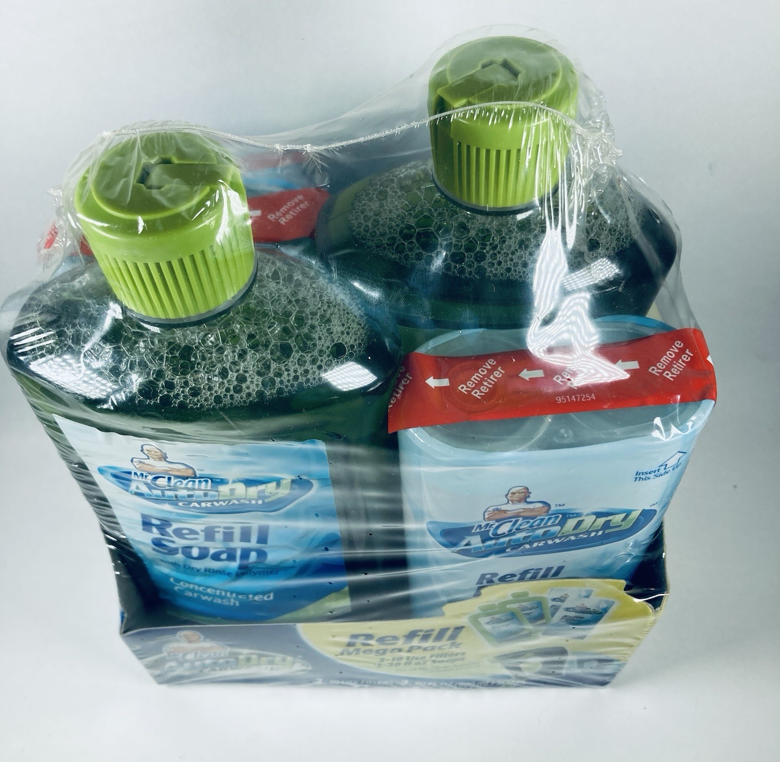 NEW Mr Clean AutoDry Car Wash REFILL MEGA PACK 2 10 Use Filters/2 =20 Oz SOAPS