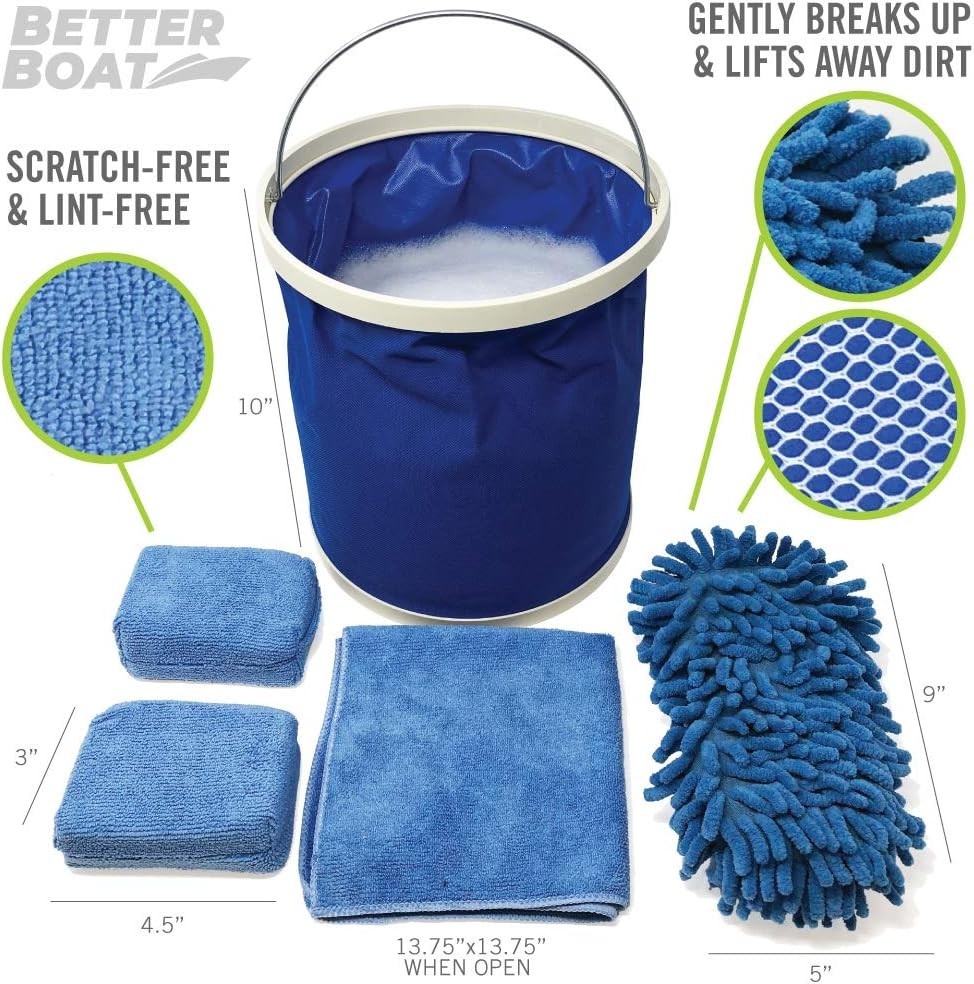 Universal Boat & Car Wash Set: Microfiber Cloths