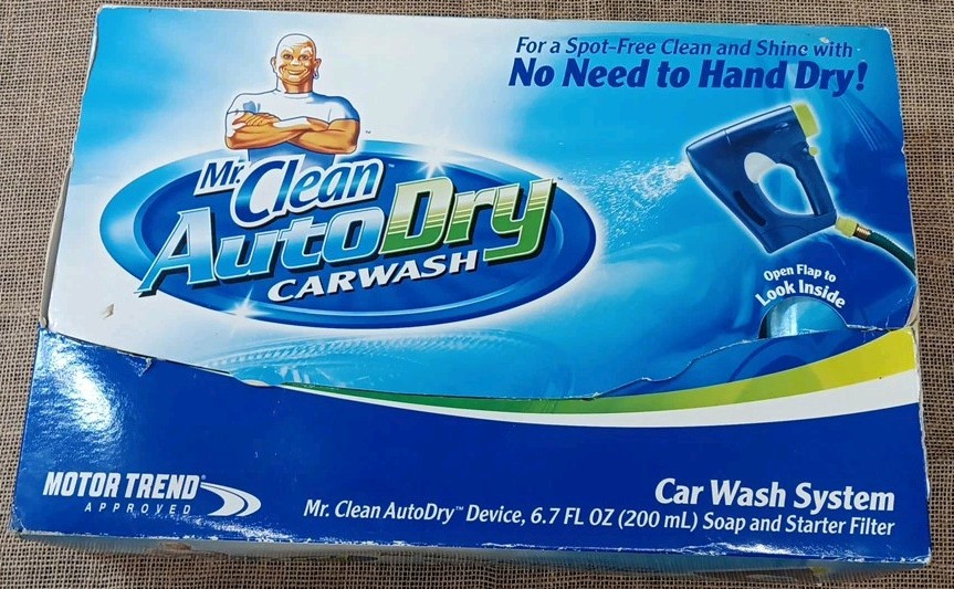 NEW Mr Clean Auto Dry Car Wash Spot-Free Clean & Shine Spray System Starter Kit