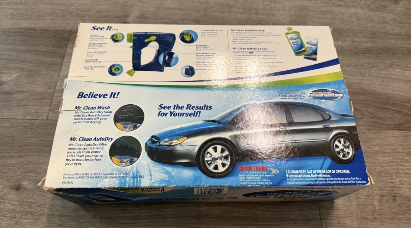 Mr Clean Auto Dry Car Wash System NOS Unused Sealed Containers