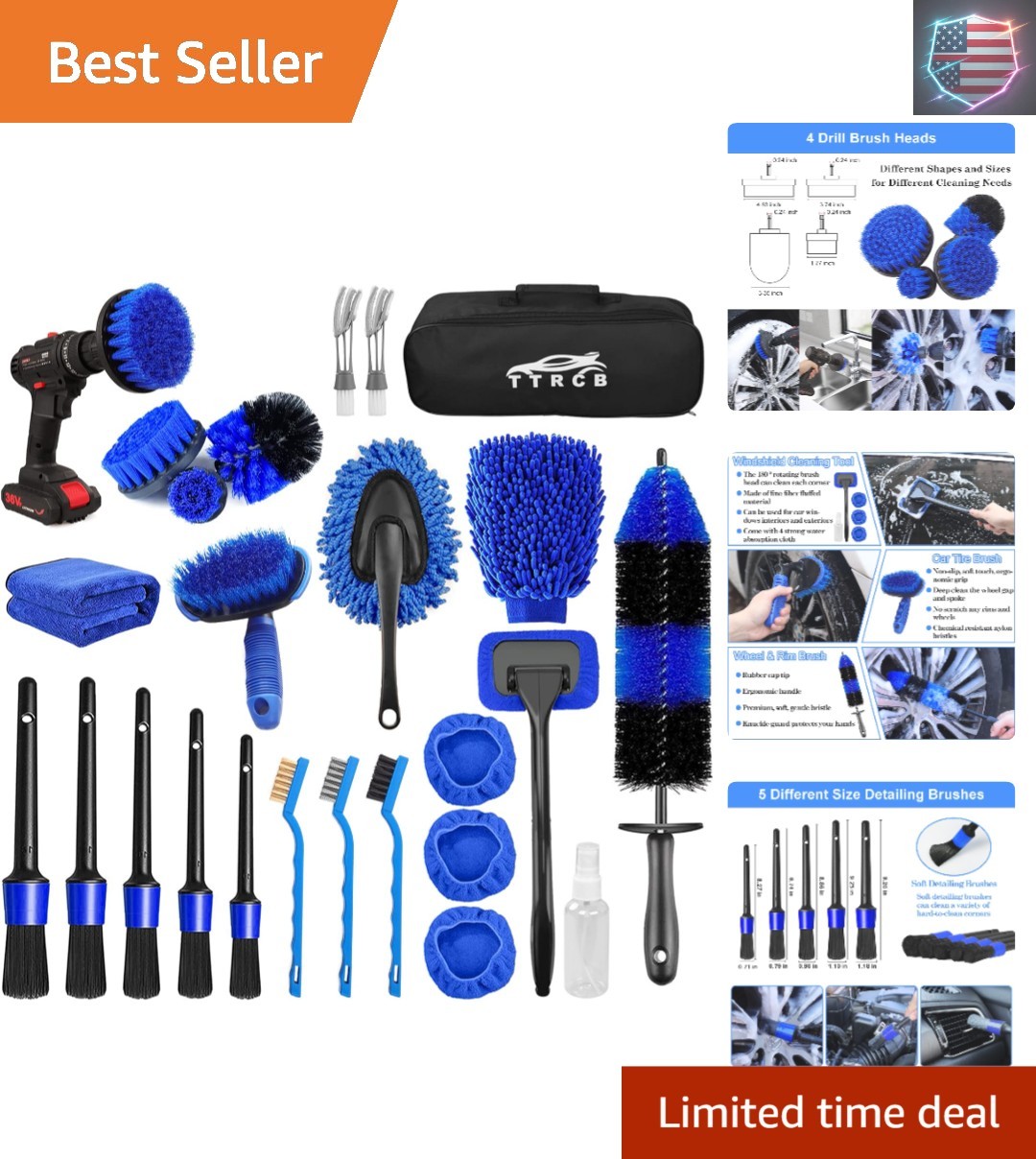 26Pcs Car Detailing , Car Detailing Kit, Car Detailing Brushes, Car Cleaning …