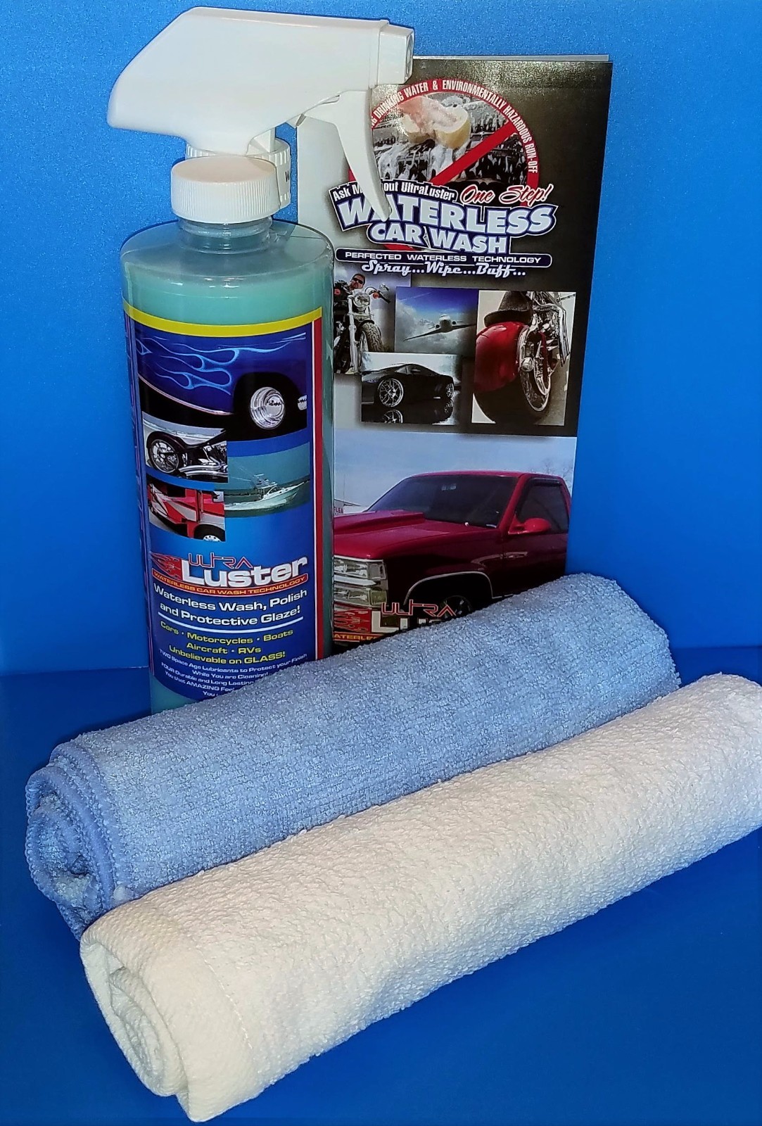UltraLuster Waterless Car Wash n’ Polish Trigger + Gallon Refill – Duo Pack