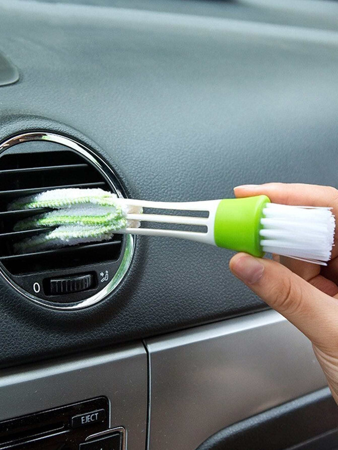 Indoor Air-condition Outlet Window Care Cleaning Tool Double-Head Clean Brush