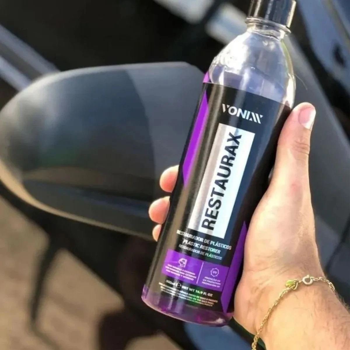 Vonixx Restaurax Plastic Restorer 500ml – UV Protection Trim & Vinyl Renewer