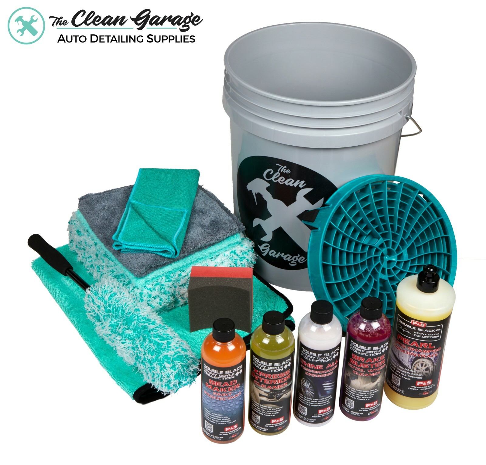P&S Double Black Collection Car Wash Kit | 1 Bucket Bead Maker Brake Buster More