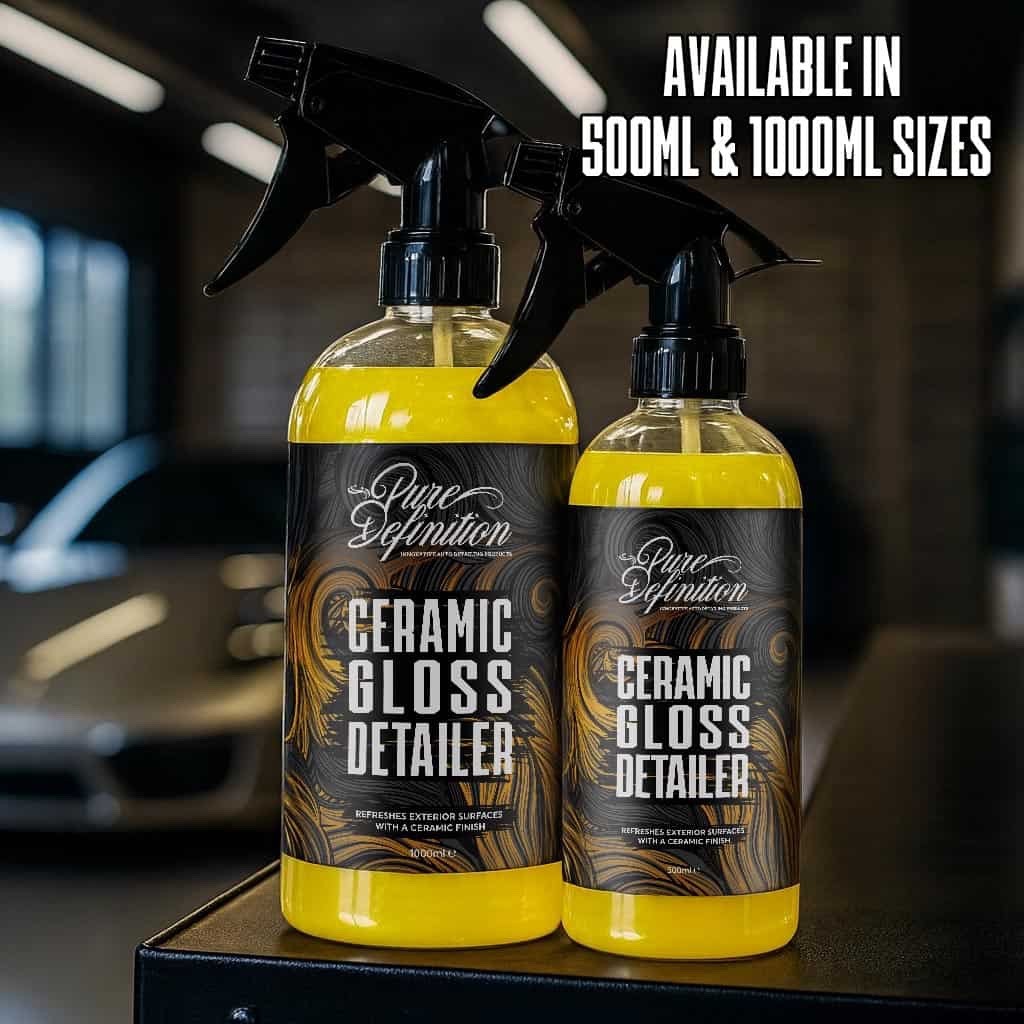 Ceramic Detailer Gloss Spray – SiO2 Wax Sealant For Paint, Glass & Trim Coating