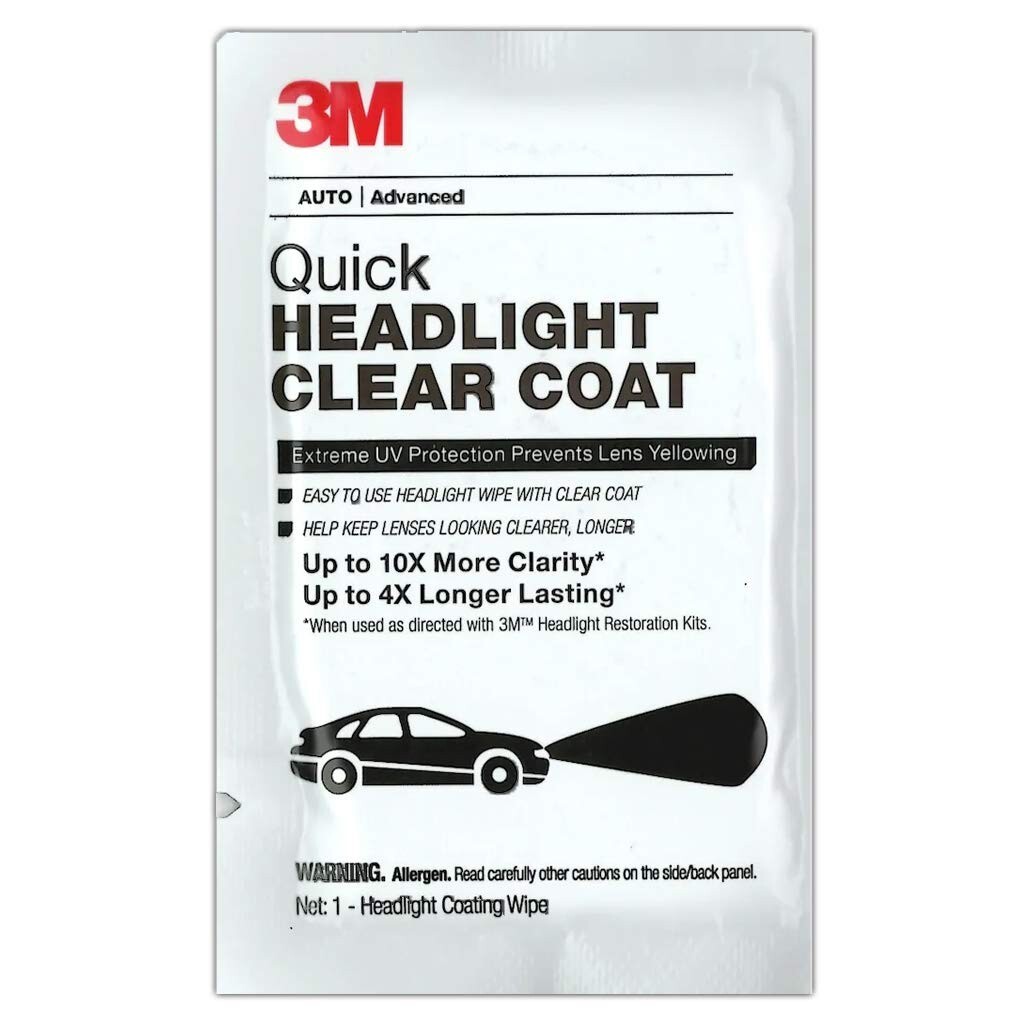 3M Quick Headlight Clear Coat 4x wipe lot