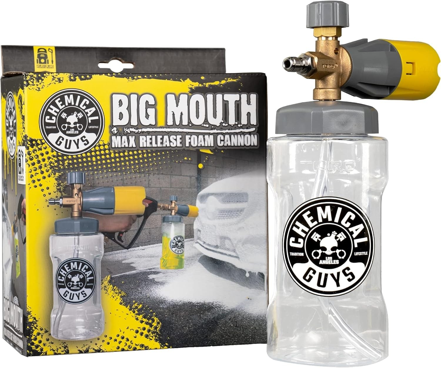 Chemical Guys Big Mouth Max Foam Cannon Pressure Washer Car Wash 34oz EQP324