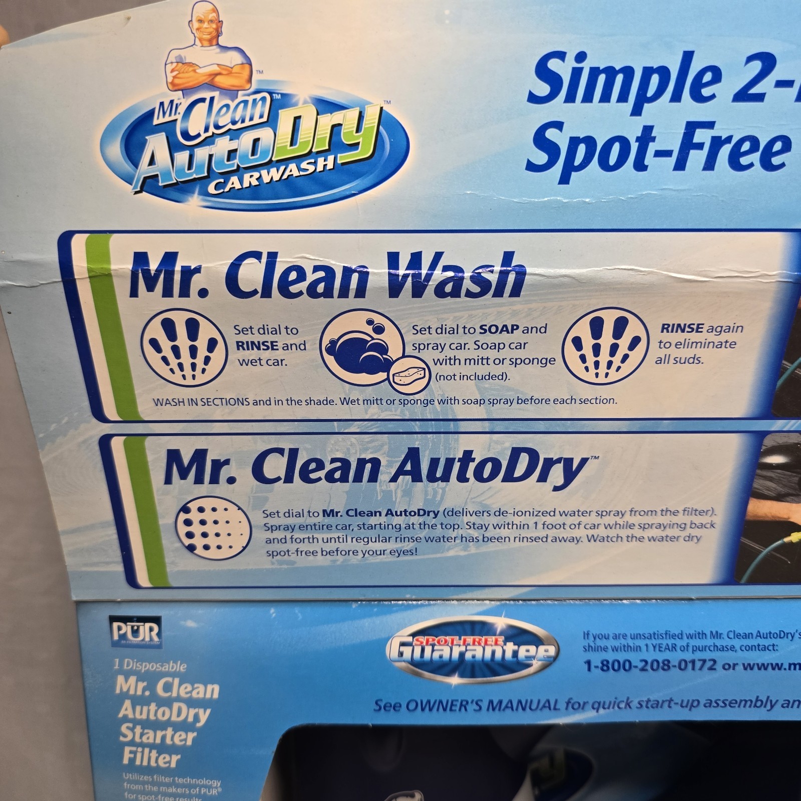 Mr. Clean AutoDry Car Wash System Factory Sealed New Spot Free Wash Kit