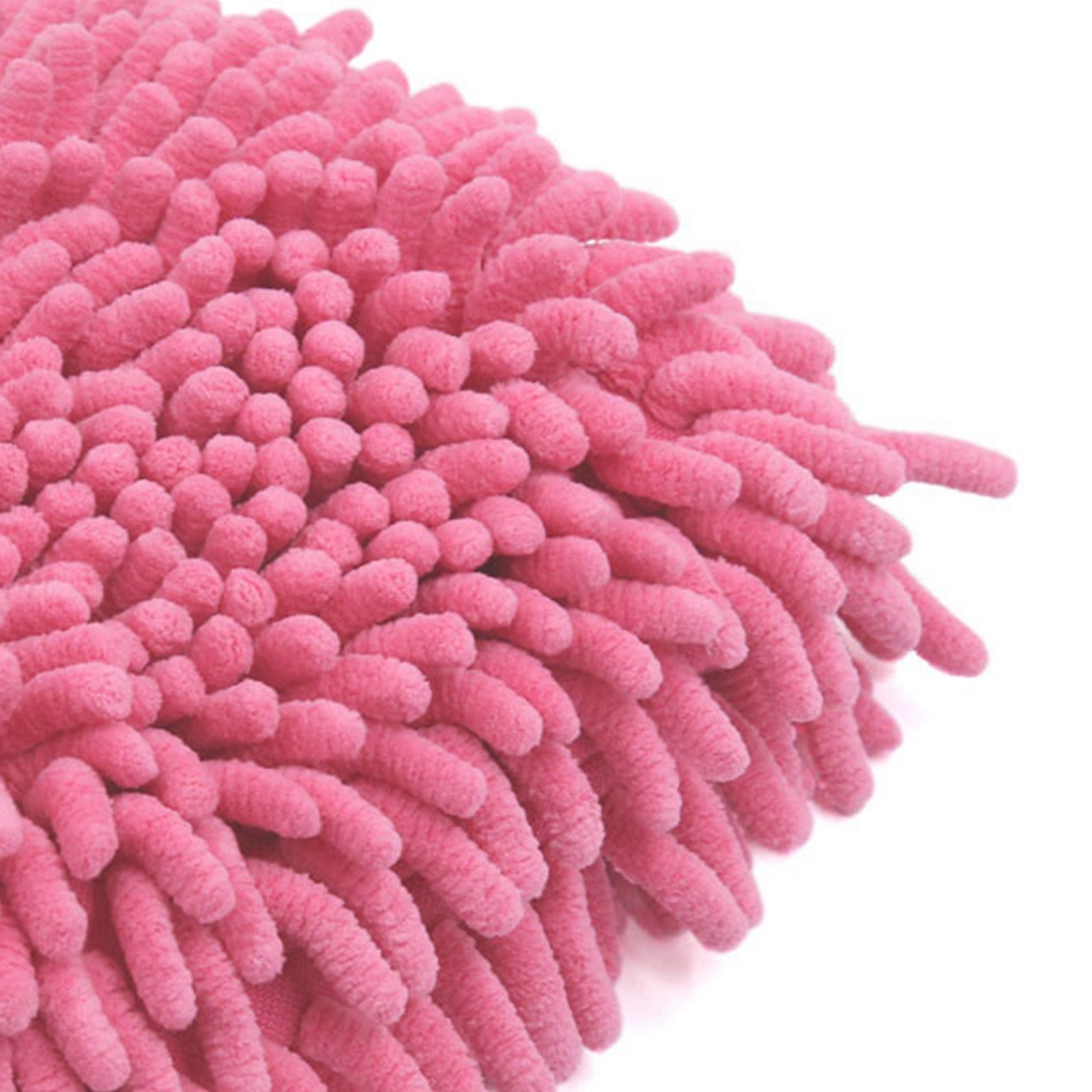 Fuchsia Microfiber Chenille Wash Mitt Car Window Washing Cleaning Glove Duster