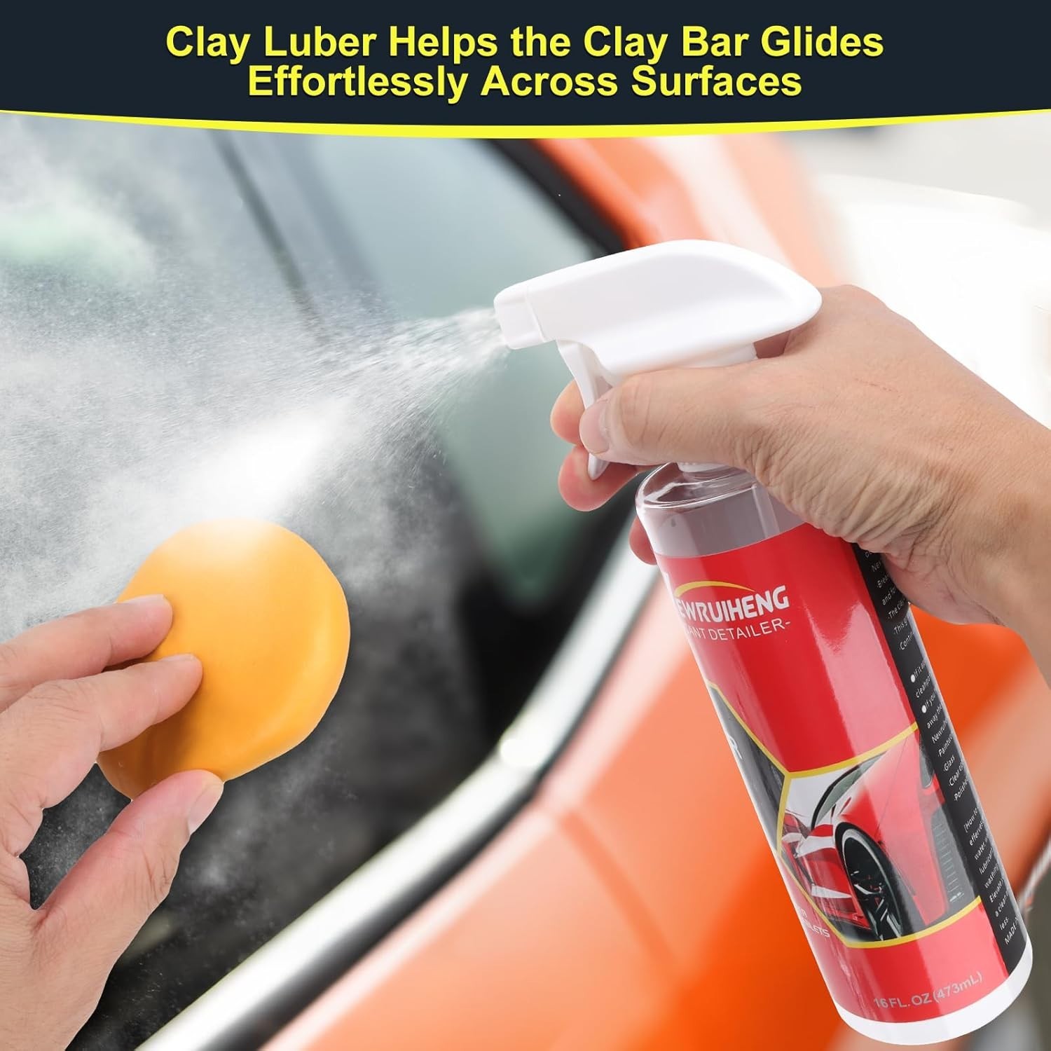 Car Clay Bars & Lubricant Kit: 4 Bars and 10 Tablets for Glossy Finish