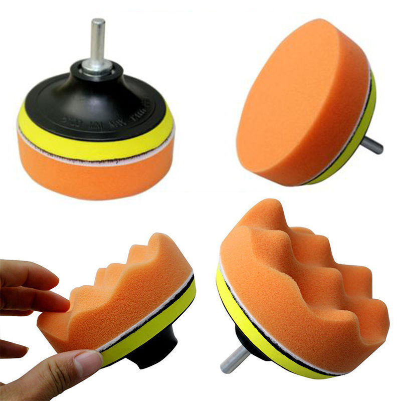 4″Car Body Waxing Foam Polisher for Drill Sponge Kit Buffing Pads Universal