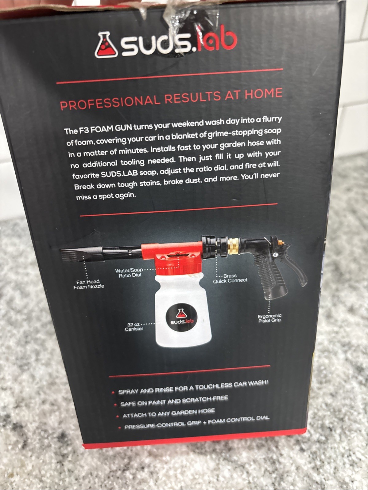 Suds Lab F3 Professional Foam Gun – Ultimate Cleaning Solution for Home and Car