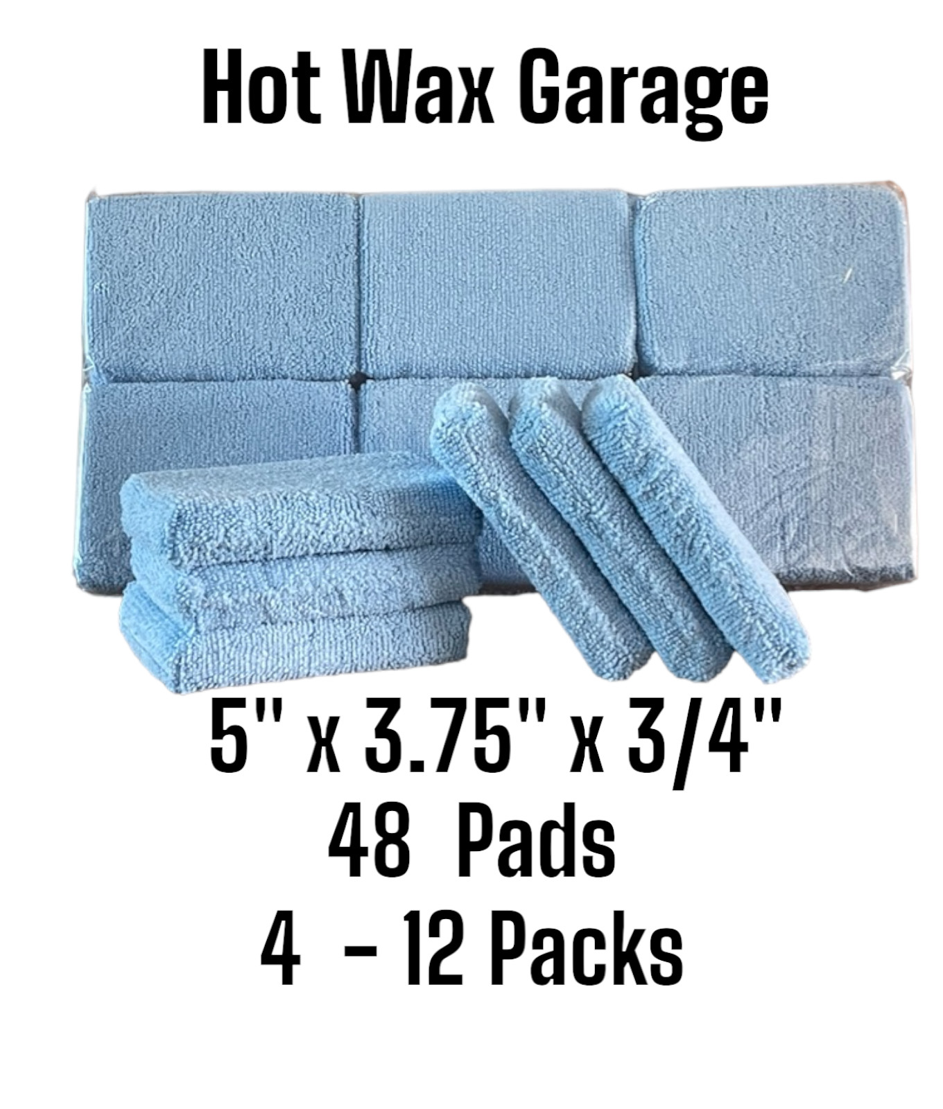 Microfiber Applicator Pad Ceramic Coating Applicators 48 pads