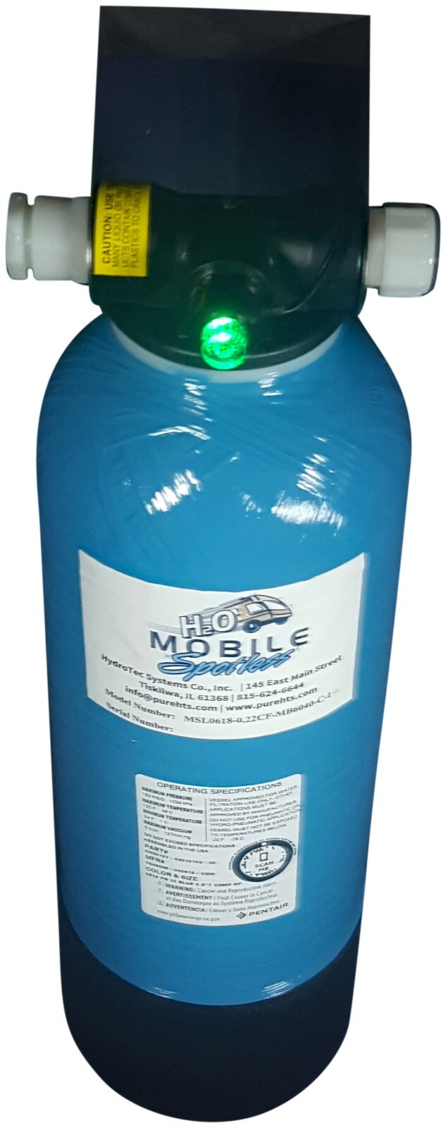 2800 grain Mobile Spotless Car Wash rinse water system, with Quality Light