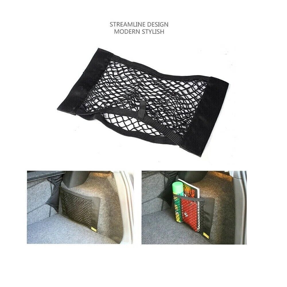 Rear Mesh Trunk Seat String Net Universal Storage For Car Back Pocket Organizer