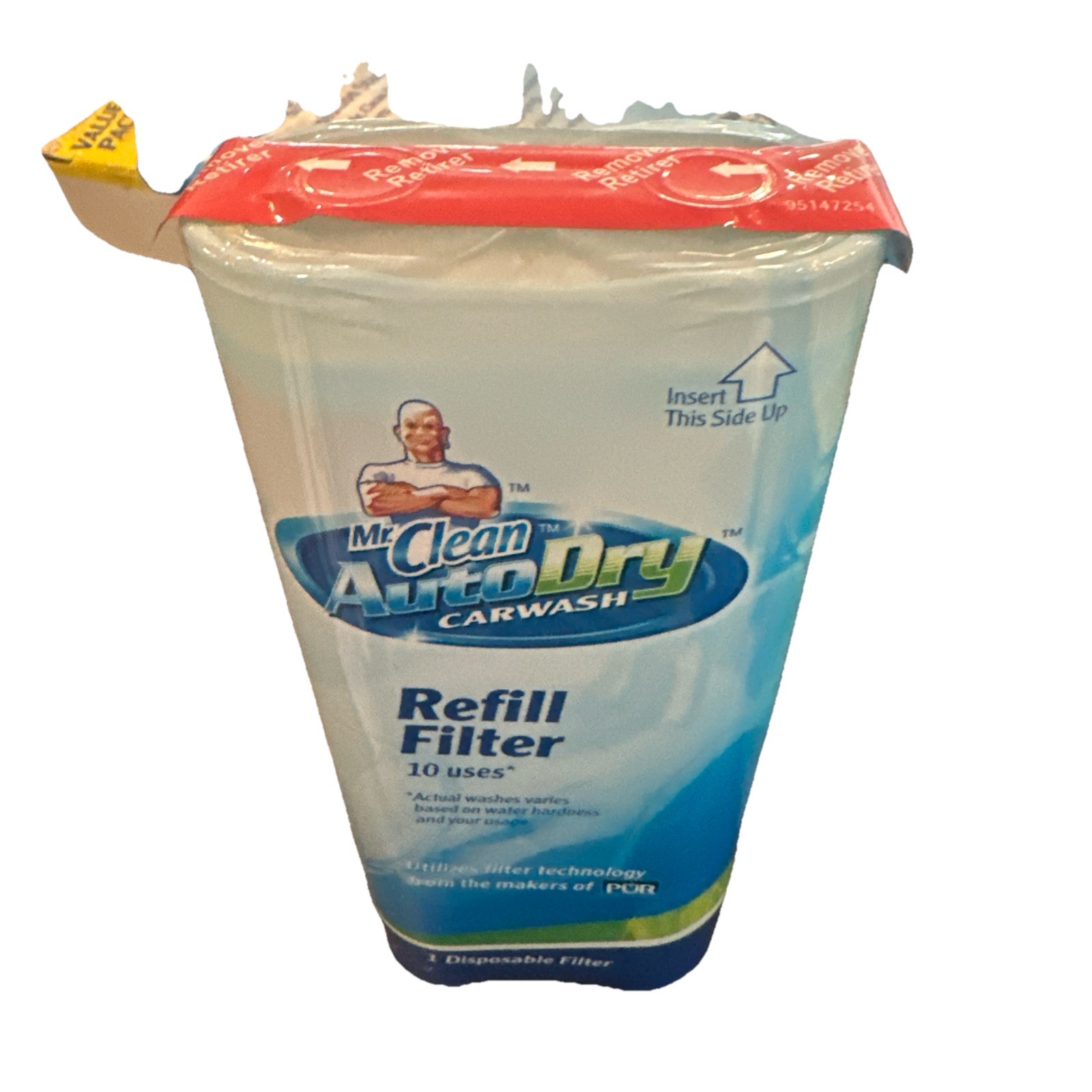 Mr. Clean Auto Dry Carwash Refill Filter 10 Uses 1 Disposable Filter FAST 2 Ship