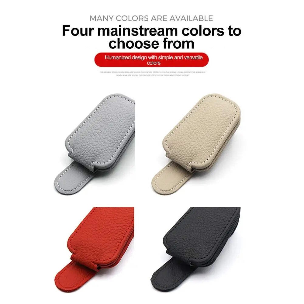 Universal Car Sunglasses Clip Card Ticket Holder Stand Fastener Pen Case Bracket