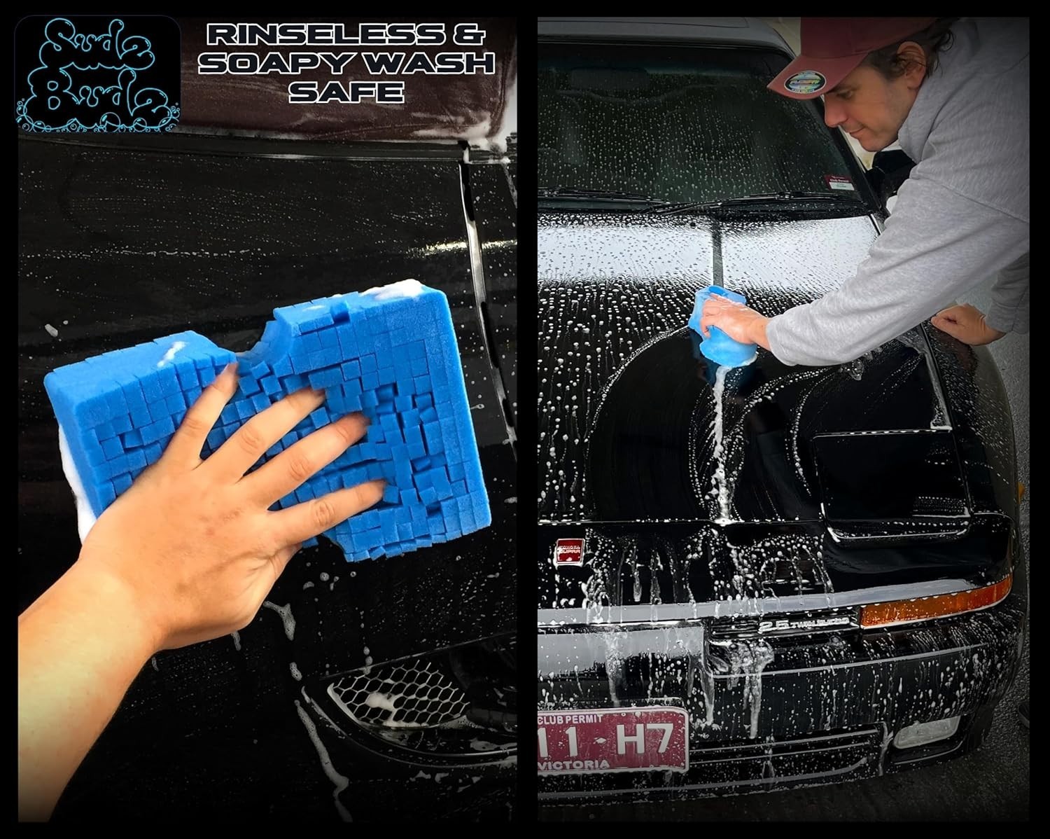 2-Pack Jumbo Car Wash Sponges – Soft, Durable Foam for Scratch-Free Detailing