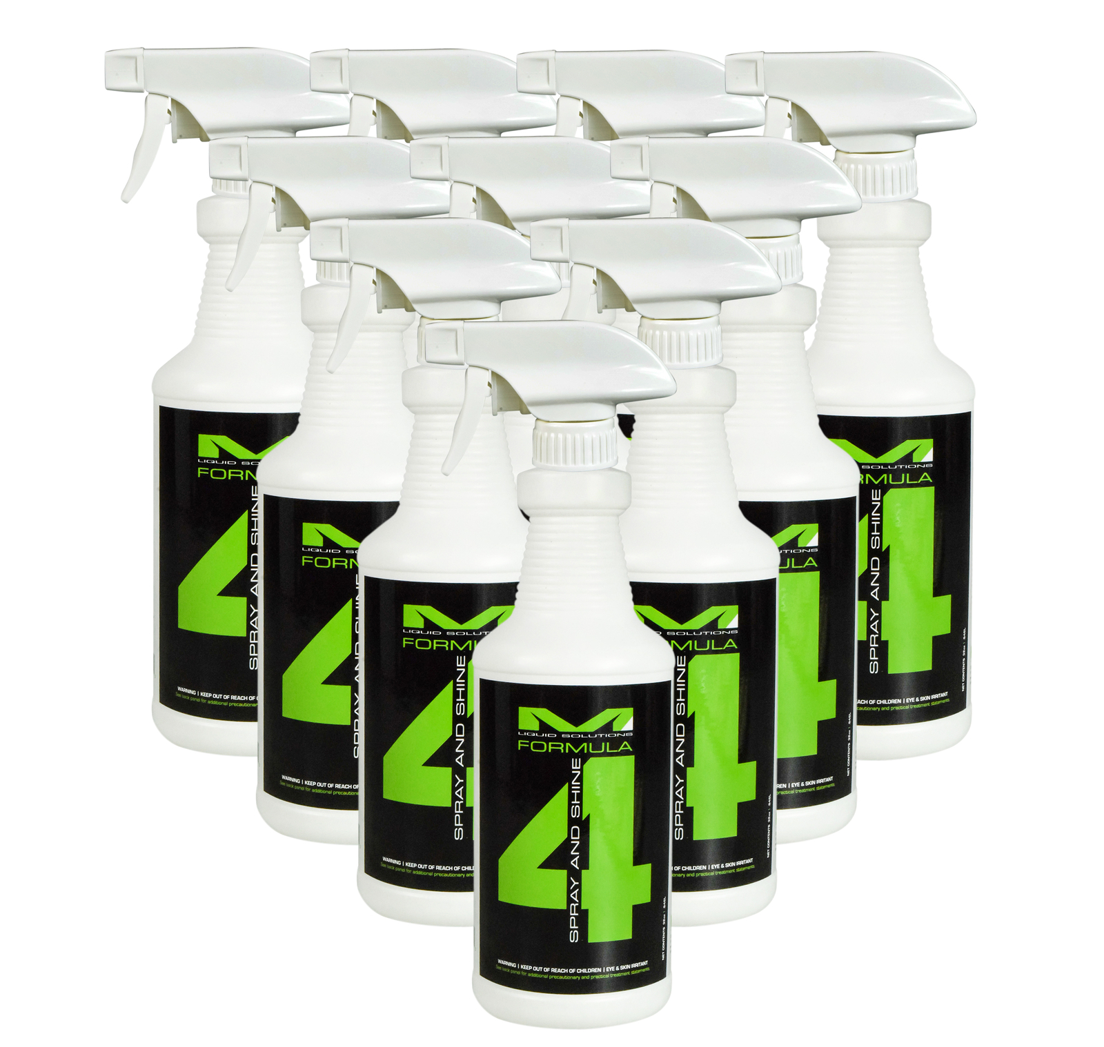 Matrix Liquid Solutions Formula 4 Biodegradable Spray&Shine Detailer 32oz 10 Pck
