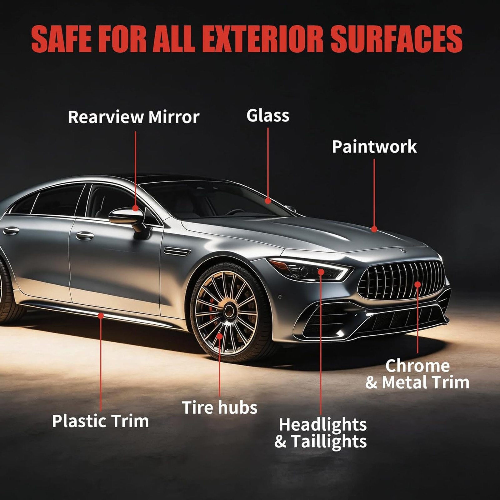 Ceramic Coating Spray 2 Pieces Nano Quick Car Detailing Dust Proof Glass Luster