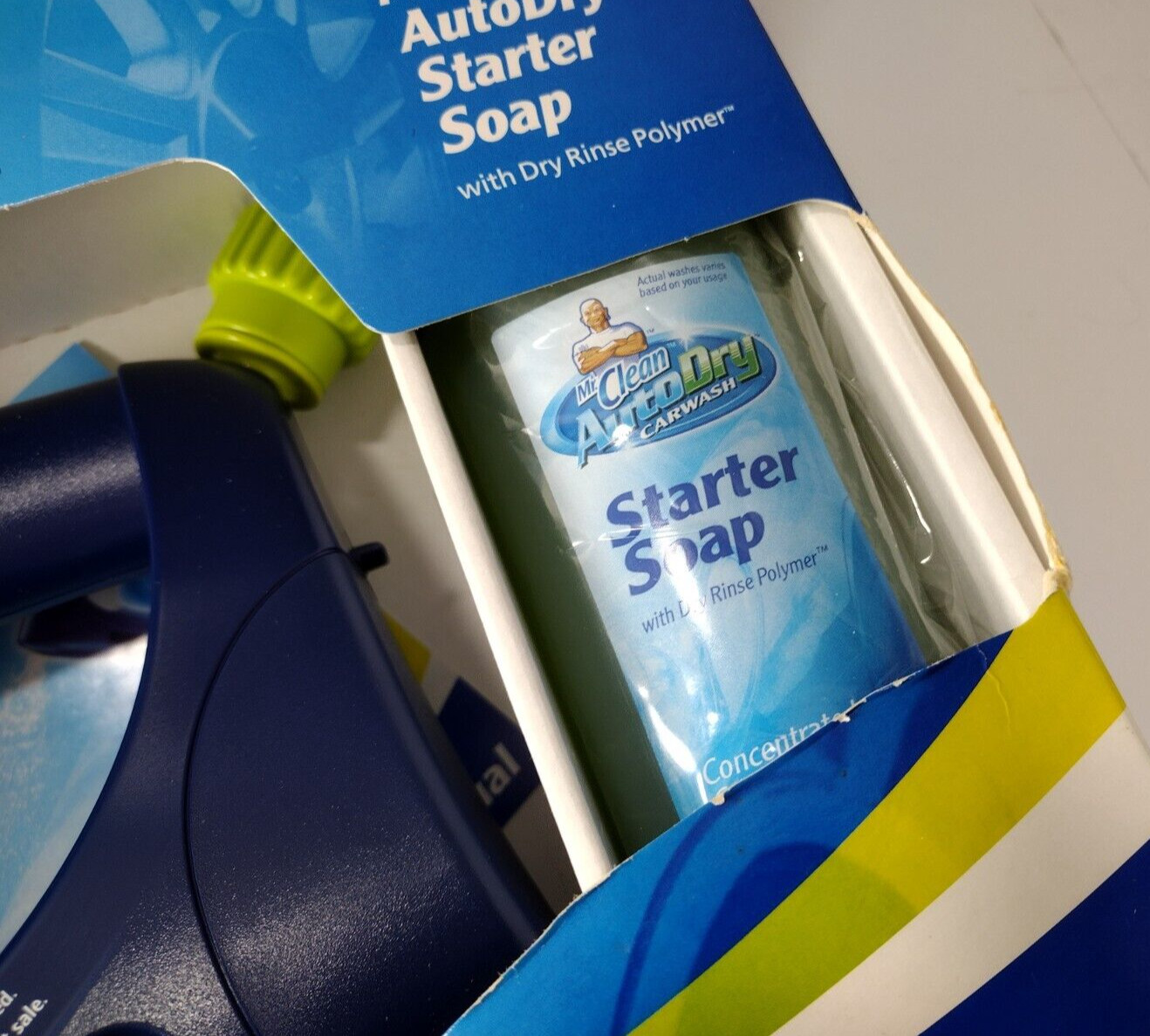 Mr. Clean AUTO DRY Spot-Free Carwash System STARTER KIT With Soap & Filter NEW!
