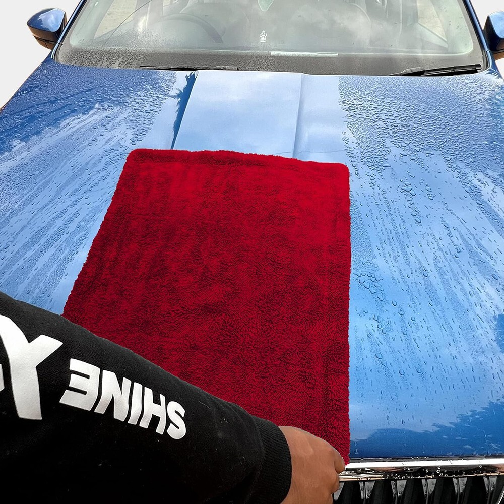 ShineXPro Microfiber Cloth Big Daddy 1500GSM Large 60x40CM Twisted Car Cleaning