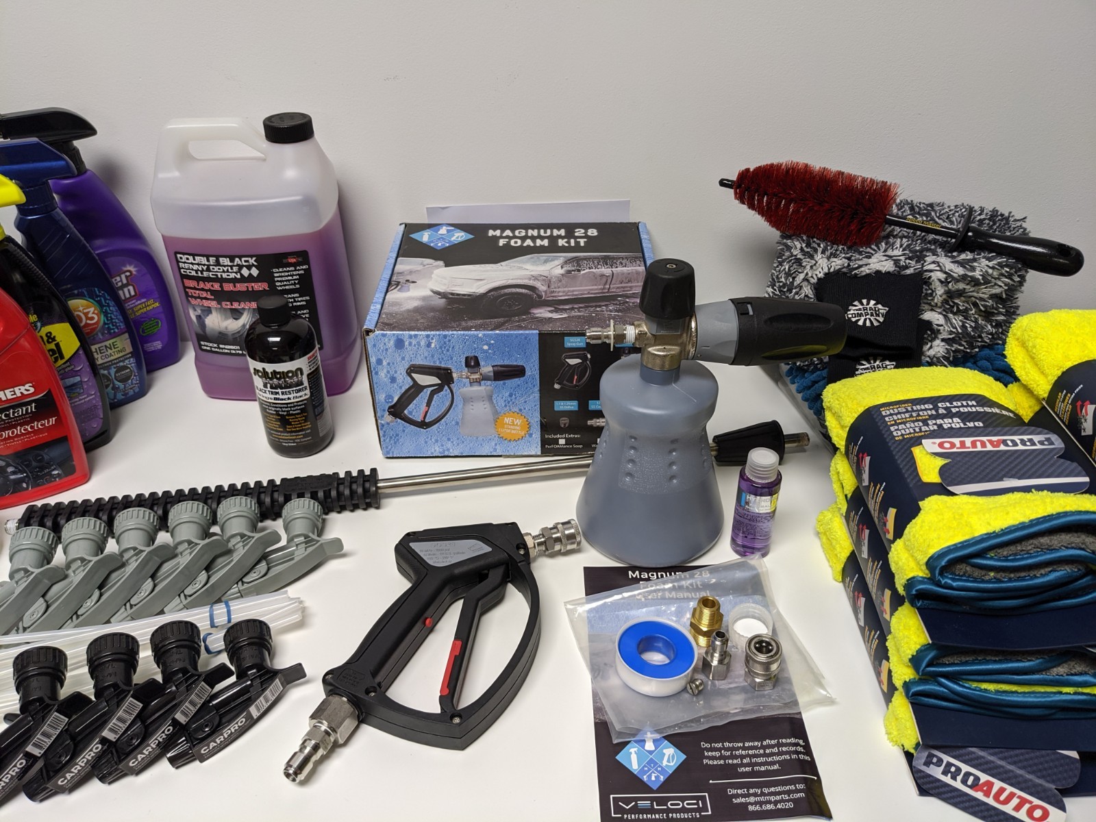 Washing Like PRO. MTM Magnum 28 Foam Cannon Kit ITALY. CARPRO power washer
