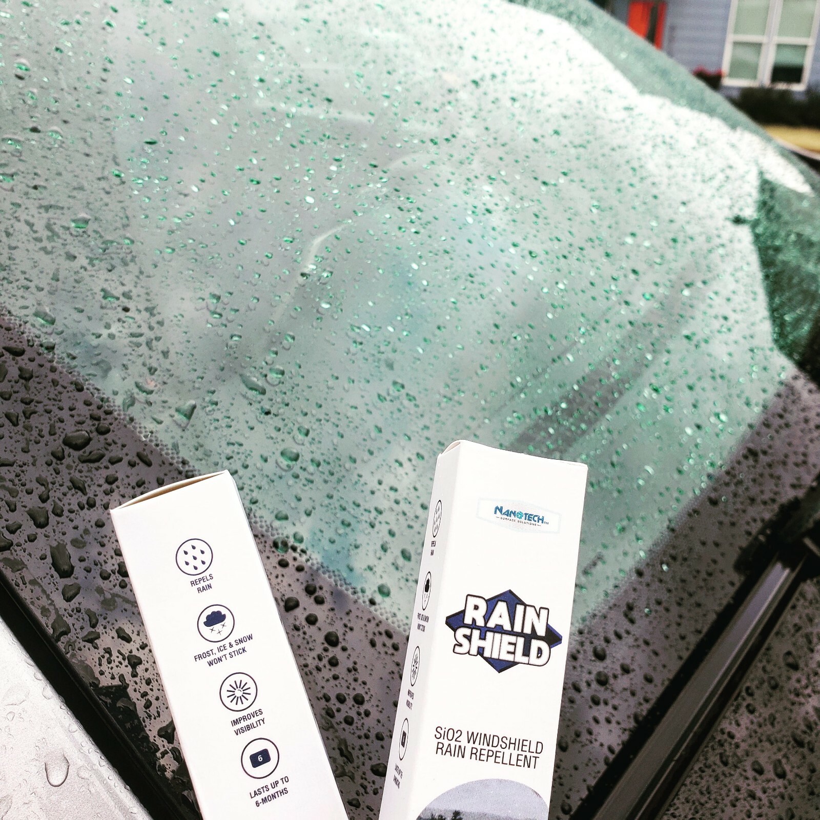 Nanotech Windshield Kit, Glass Cleaner & Water Repellent Coating for Windshield