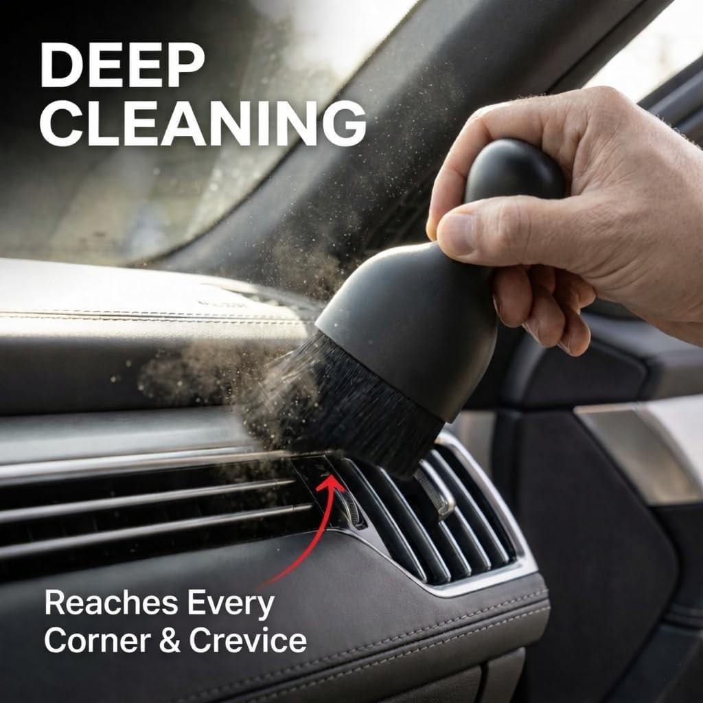 Professional Car Interior Cleaning Kit with Brushes Gel Spray for Auto Home