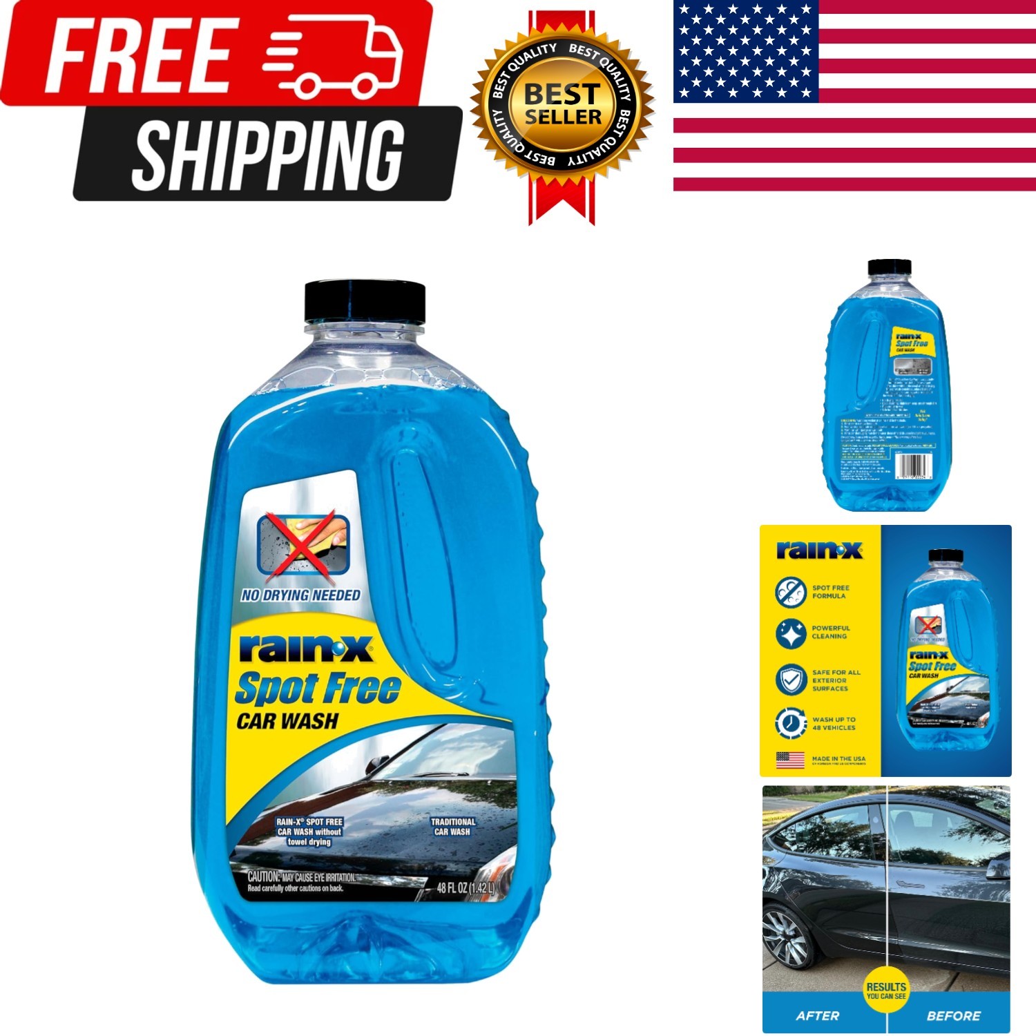620073 – Car Wash Deep Cleaning, High Foam Soap Provides Spot Free Shine with…