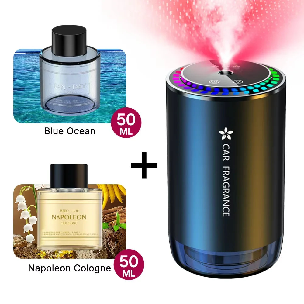 Car mounted perfume automatic alloy metal colorful atmosphere light star ceiling