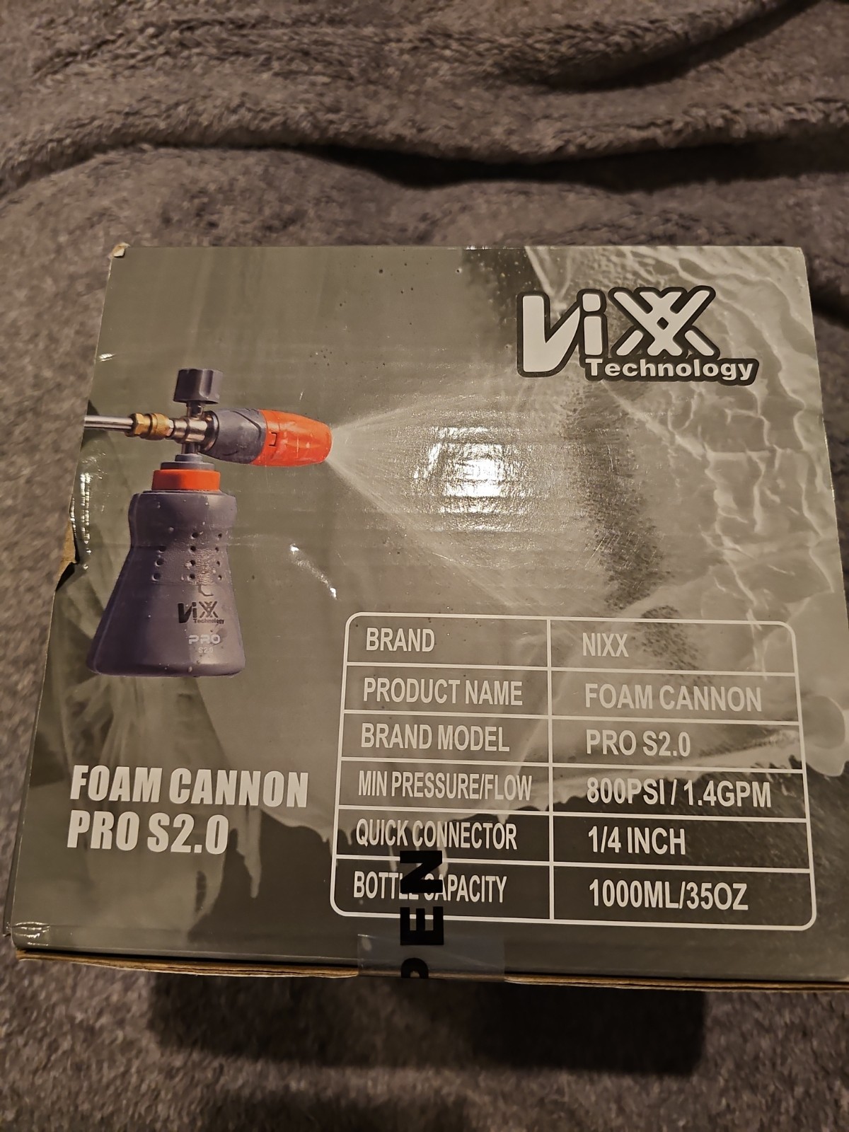 NIXX Foam Cannon PRO S2.0 1L 1/4″ Quick Connect Brand New Factory Sealed