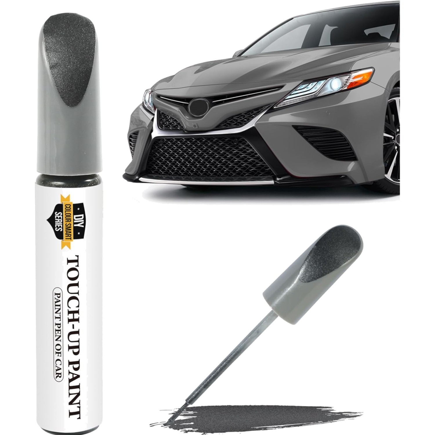 Car Paint Scratch Repair Touch Up Pen Gray for Cars, Car Scratch Remover