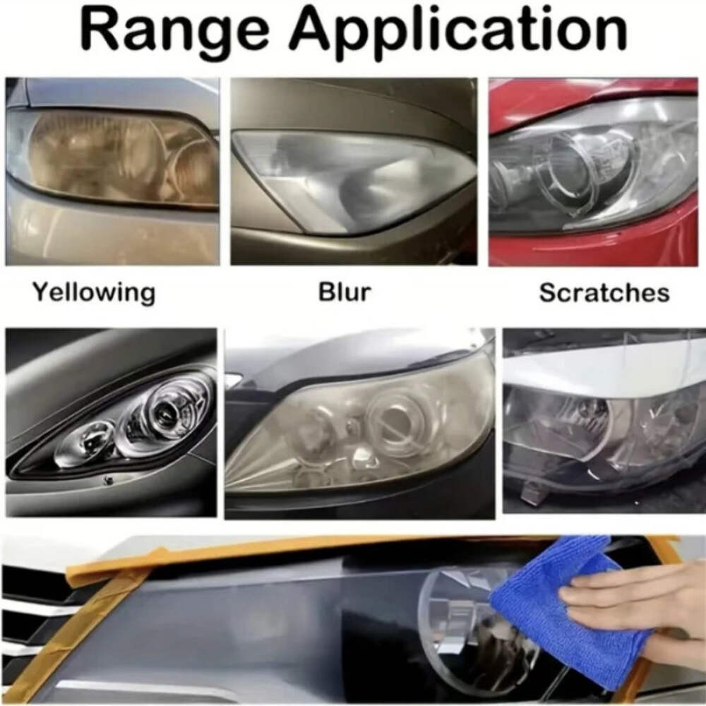 Professional Car Headlight Restoration Yellowing Oxidation Fogging Removes SUV
