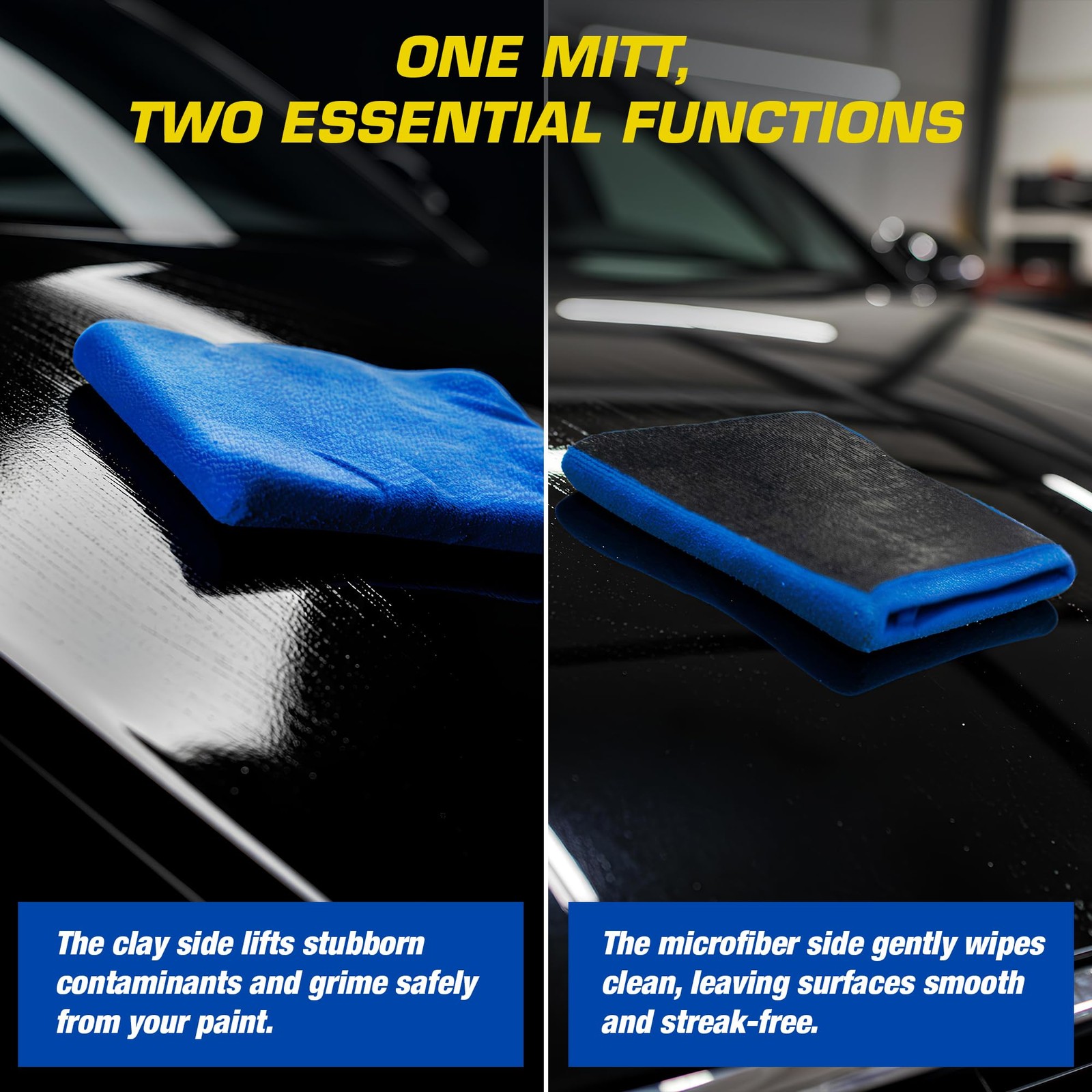 Nobu’s Garage – Clay Mitt & Bars Auto Detailing Kit 16 Fl Oz (Pack of 1)