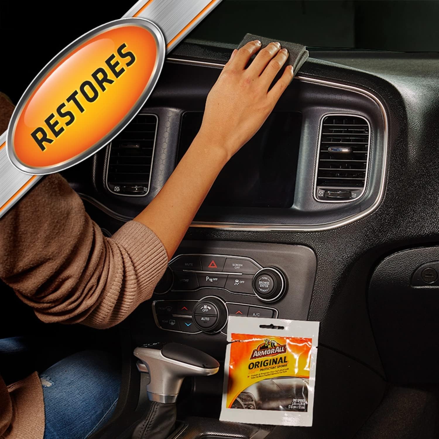 Armor All Protectant Sponge – Unscented Vehicle Cleaning for Lasting Shine