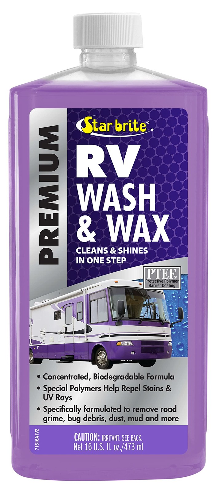 STAR BRITE RV Wash & Wax – One-Step Concentrated Cleaner, UV Protection – Ideal