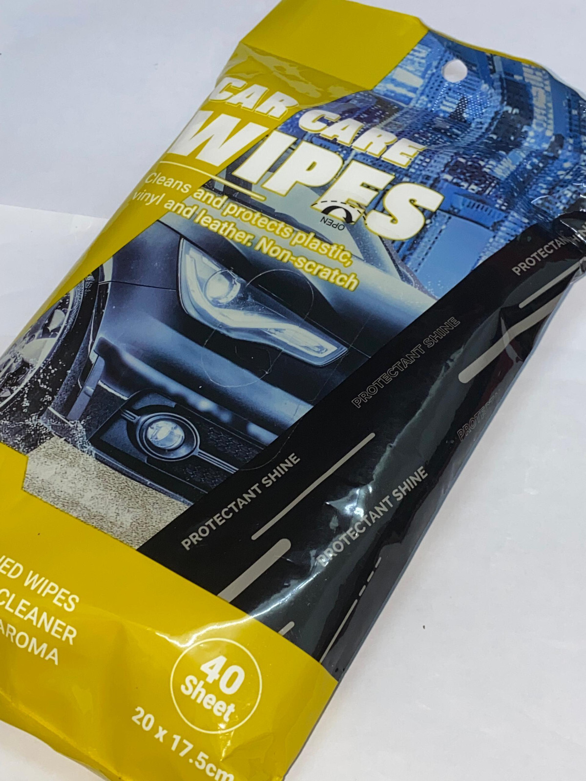PROTECTANT WIPES CAR CARE PLASTIC,VINYL GUARDS AGAINTS UV Light & Shines